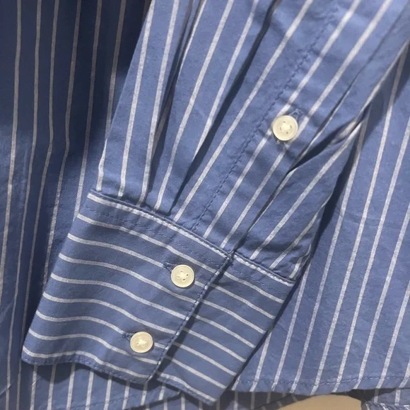 Banana Republic Striped Button Up NWT - Picture 2 of 4